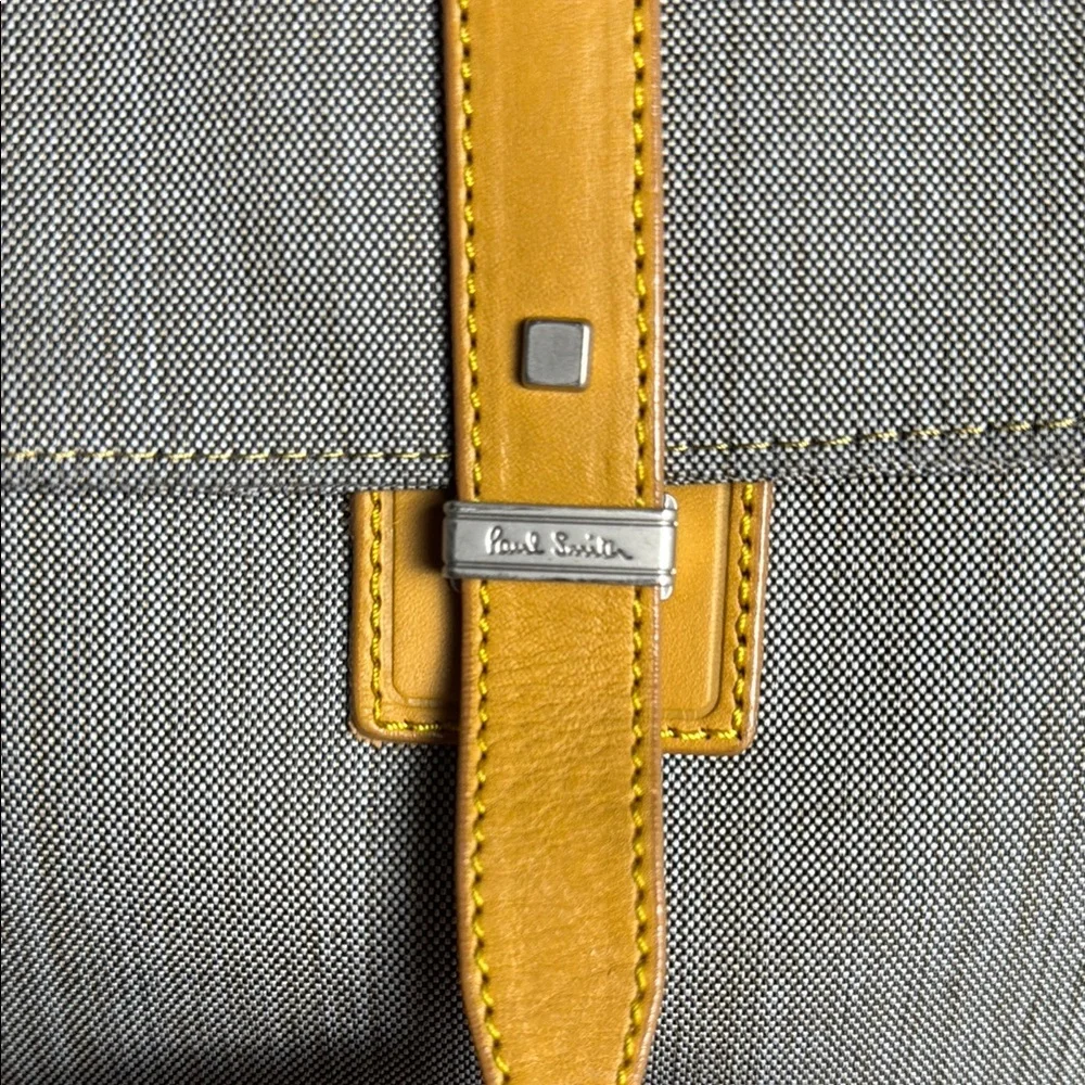 Paul Smith woven mustard designer bag